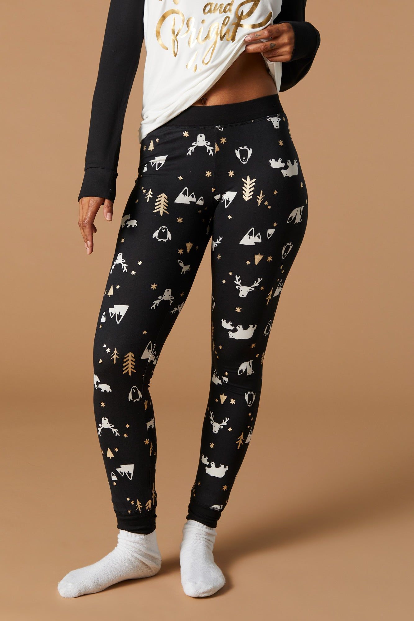 Fammy Jammies Xmas Tinsel Town 2 Piece Pajama Set sold by Urban Planet product image thumbnail 4