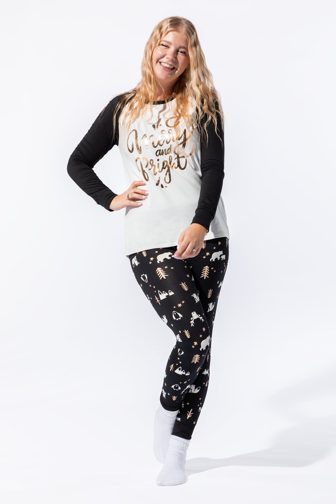 Fammy Jammies Xmas Tinsel Town 2 Piece Pajama Set sold by Urban Planet product image thumbnail 2