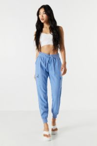Pantalon de jogging cargo en lin sold by Urban Planet