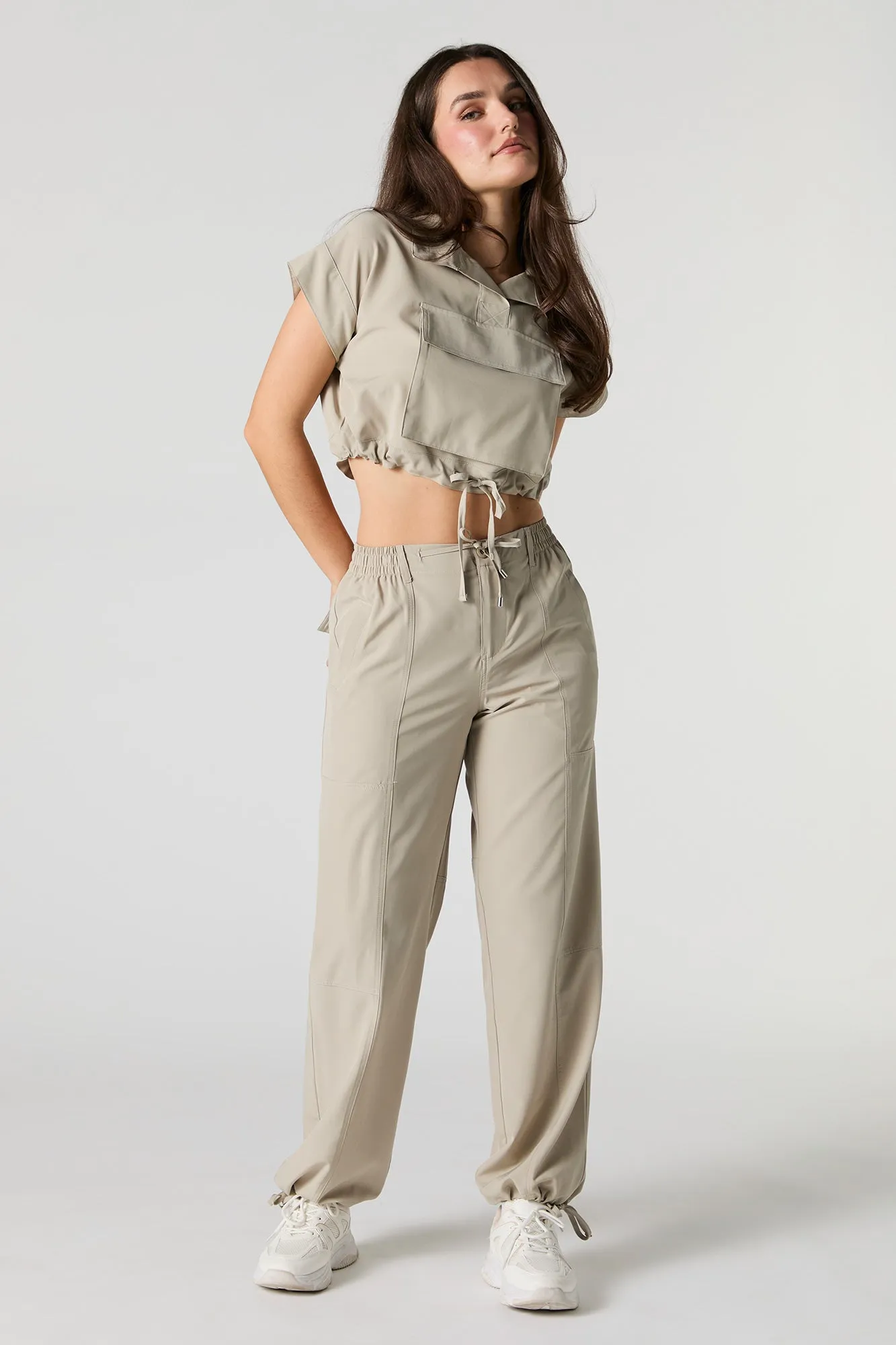 Flowy Self Tie Hem Jogger sold by Urban Planet product image thumbnail 4