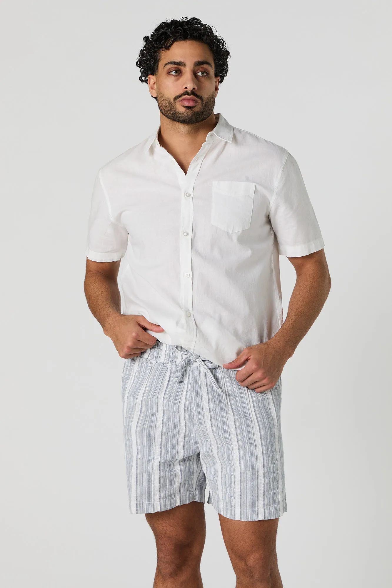 Striped Drawstring Short sold by Urban Planet product image thumbnail 2
