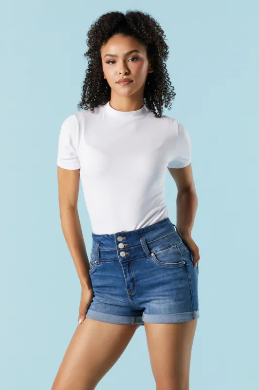 Short Ibiza en denim délavé moyen sold by Urban Planet