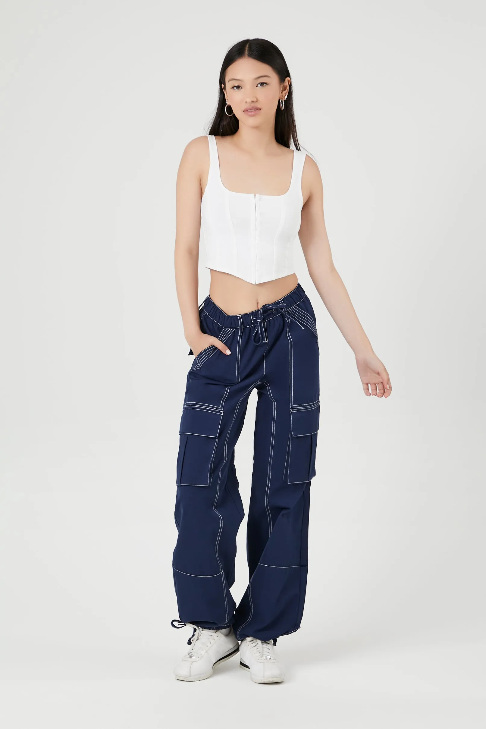 Contrast Seam Cargo Pant sold by Urban Planet