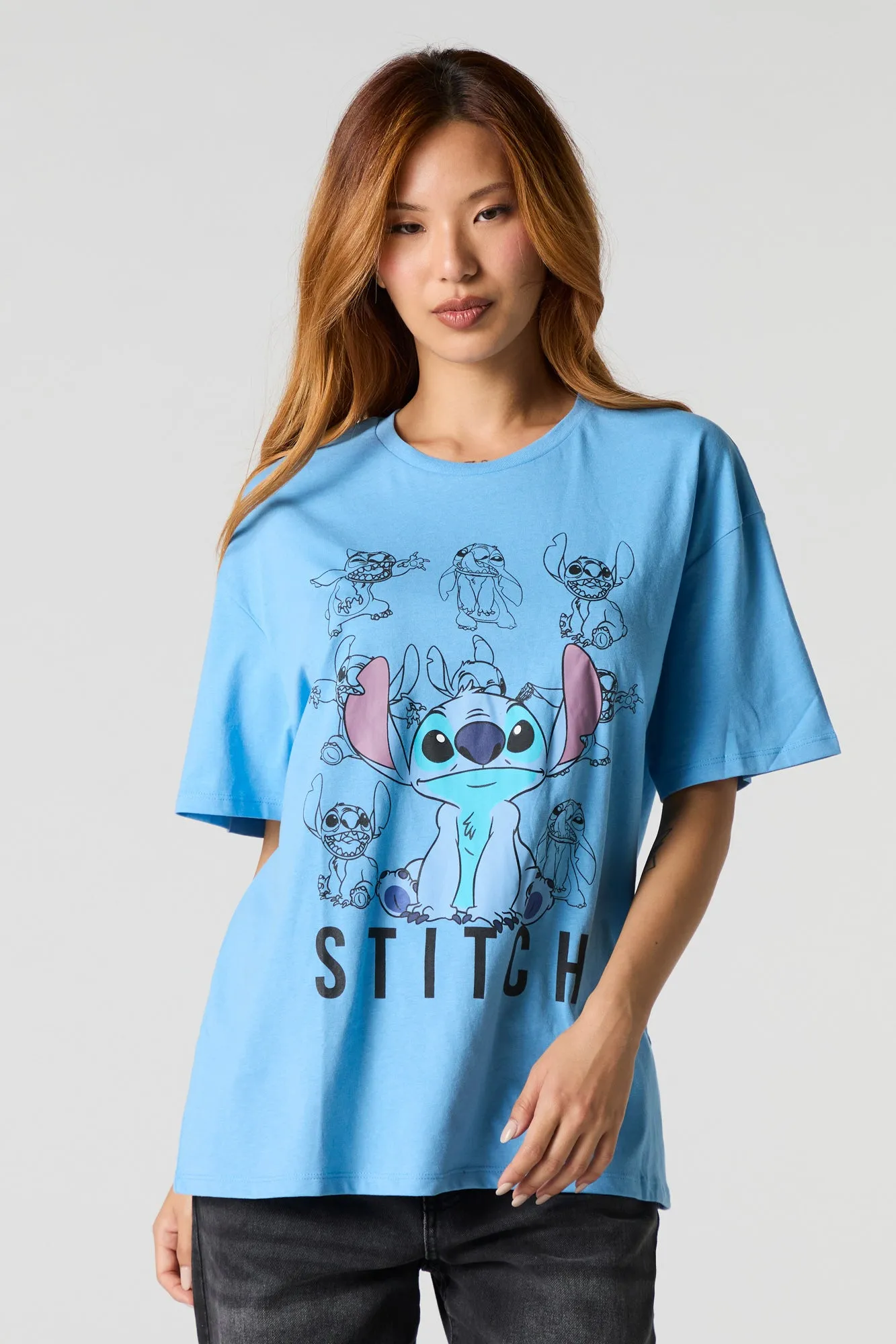 Stitch Graphic Boyfriend T-Shirt sold by Urban Planet