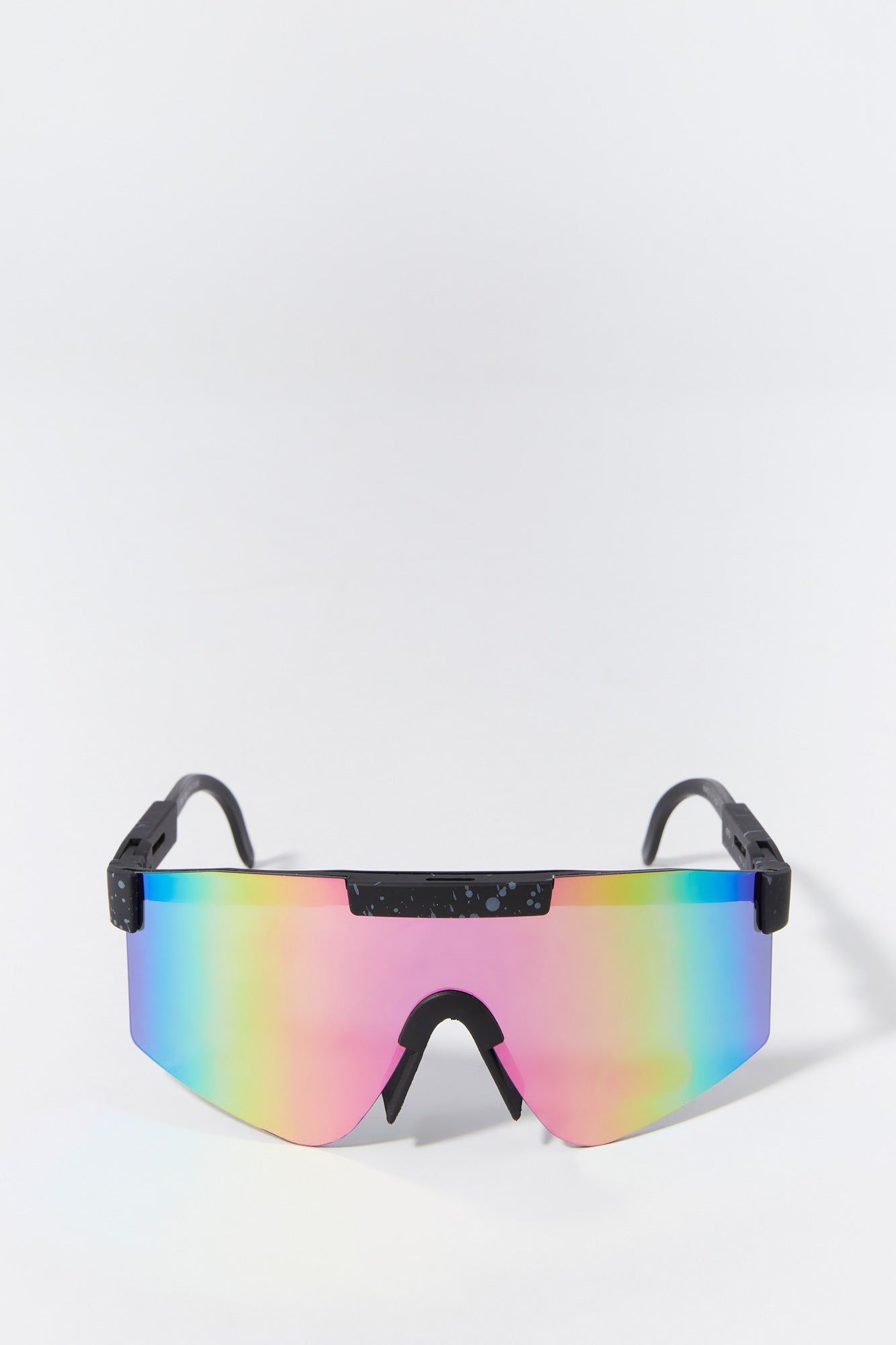 Paint Splatter Soft Touch Shield Sunglasses sold by Urban Planet product image thumbnail 3