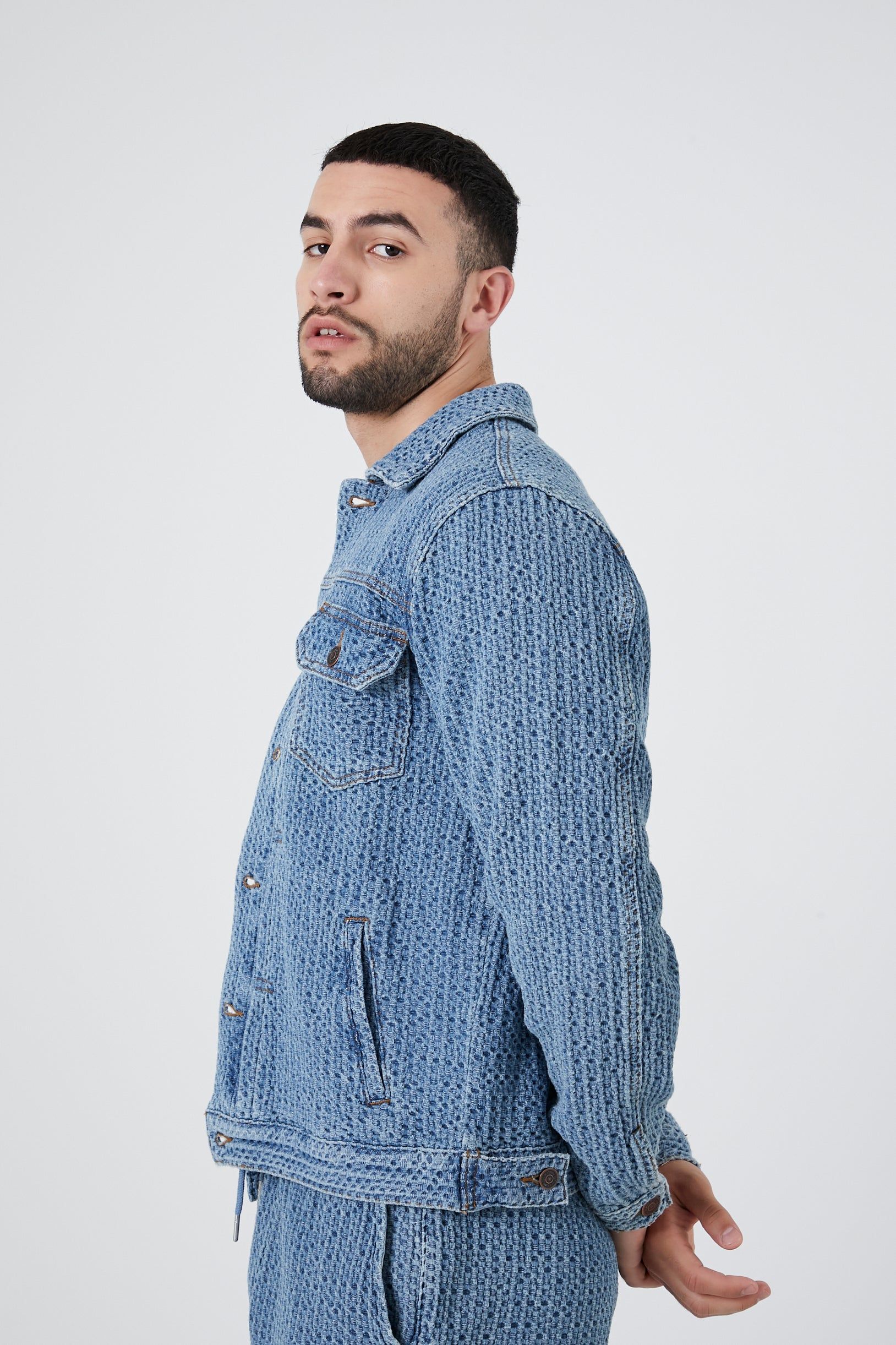 Blouson de style camionneur en jersey jacquard sold by Urban Planet product image thumbnail 3