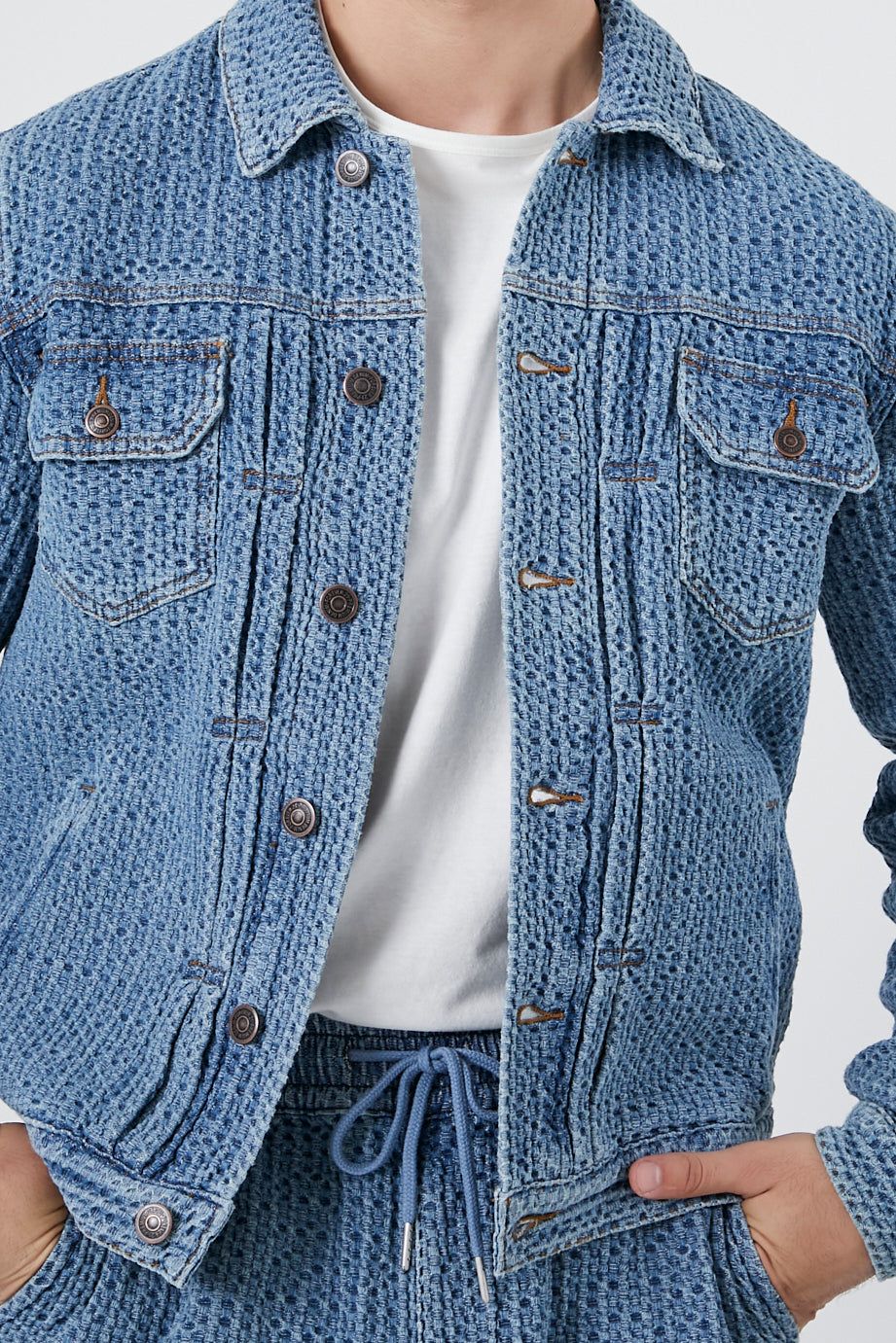 Blouson de style camionneur en jersey jacquard sold by Urban Planet product image thumbnail 5