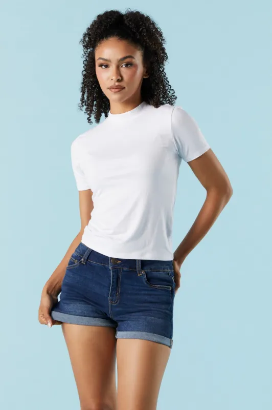 Short Ibiza en denim délavé foncé made by Urban Planet