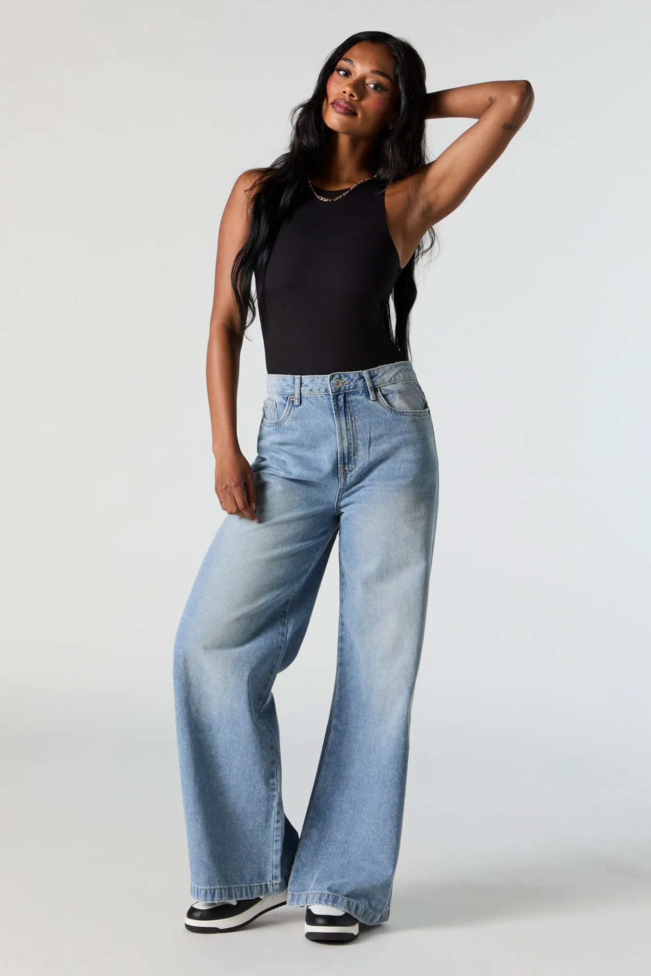 Maillot-camisole côtelé contour à col haut sold by Urban Planet product image thumbnail 3