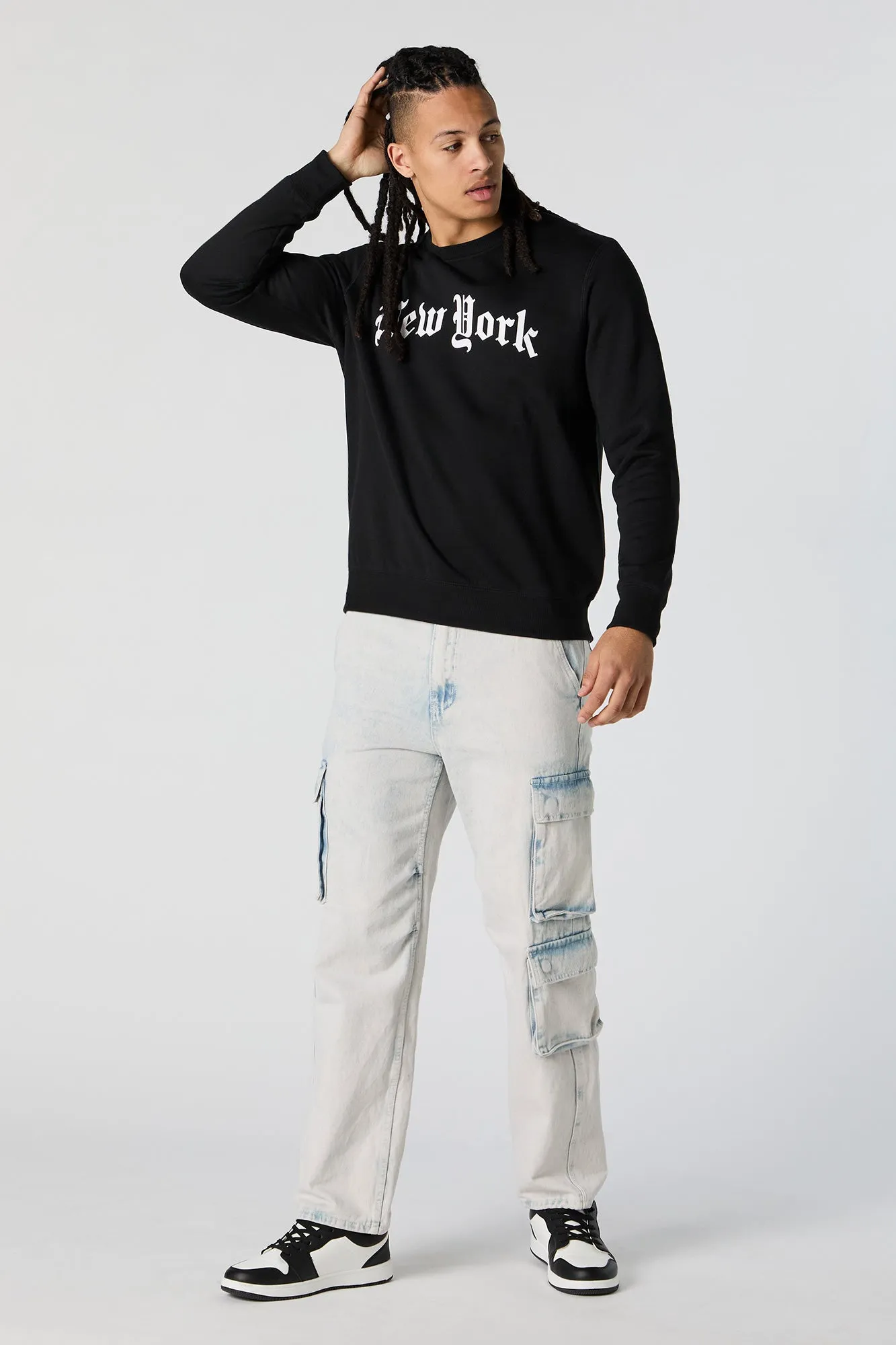 New York Graphic Fleece Sweatshirt sold by Urban Planet product image thumbnail 3