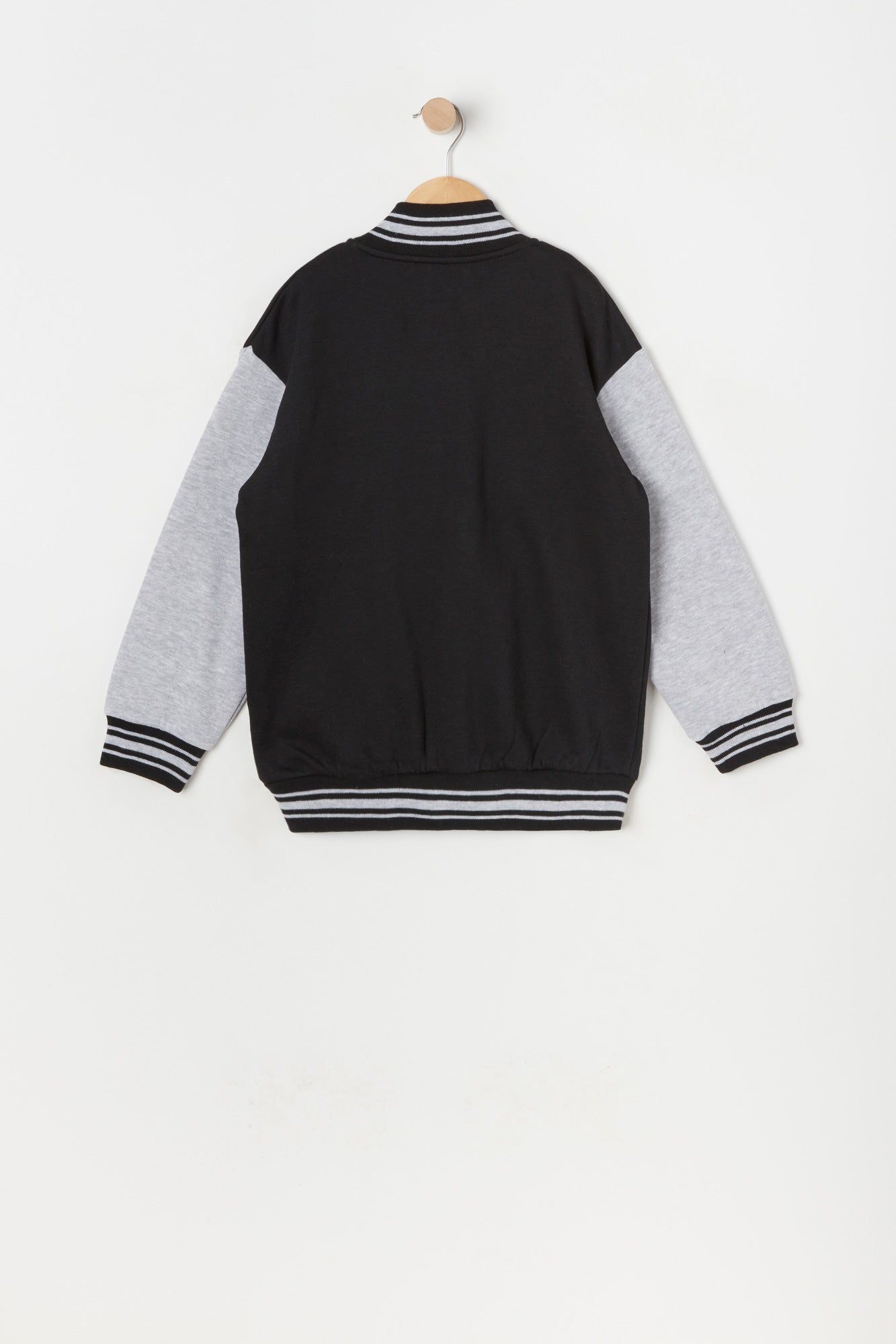Girls Chenille Brooklyn Fleece Varsity Jacket sold by Urban Planet product image thumbnail 2