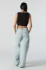 Low Rise Wide Leg Skater Jean sold by Urban Planet