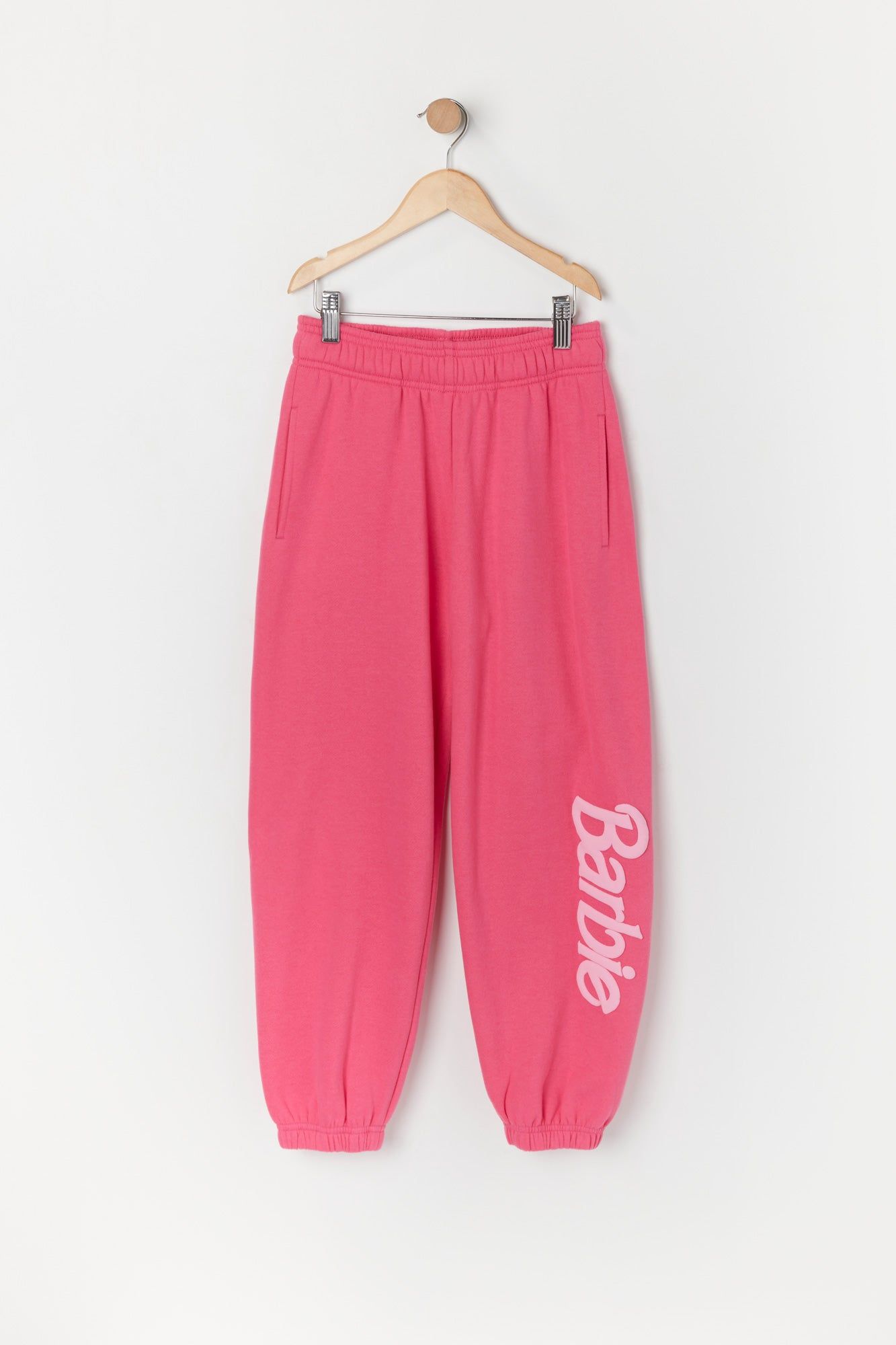 Barbie™ Girls Pink Fleece Jogger sold by Urban Planet