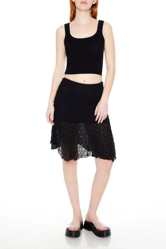Mesh Handkerchief Mini Skirt sold by Urban Planet