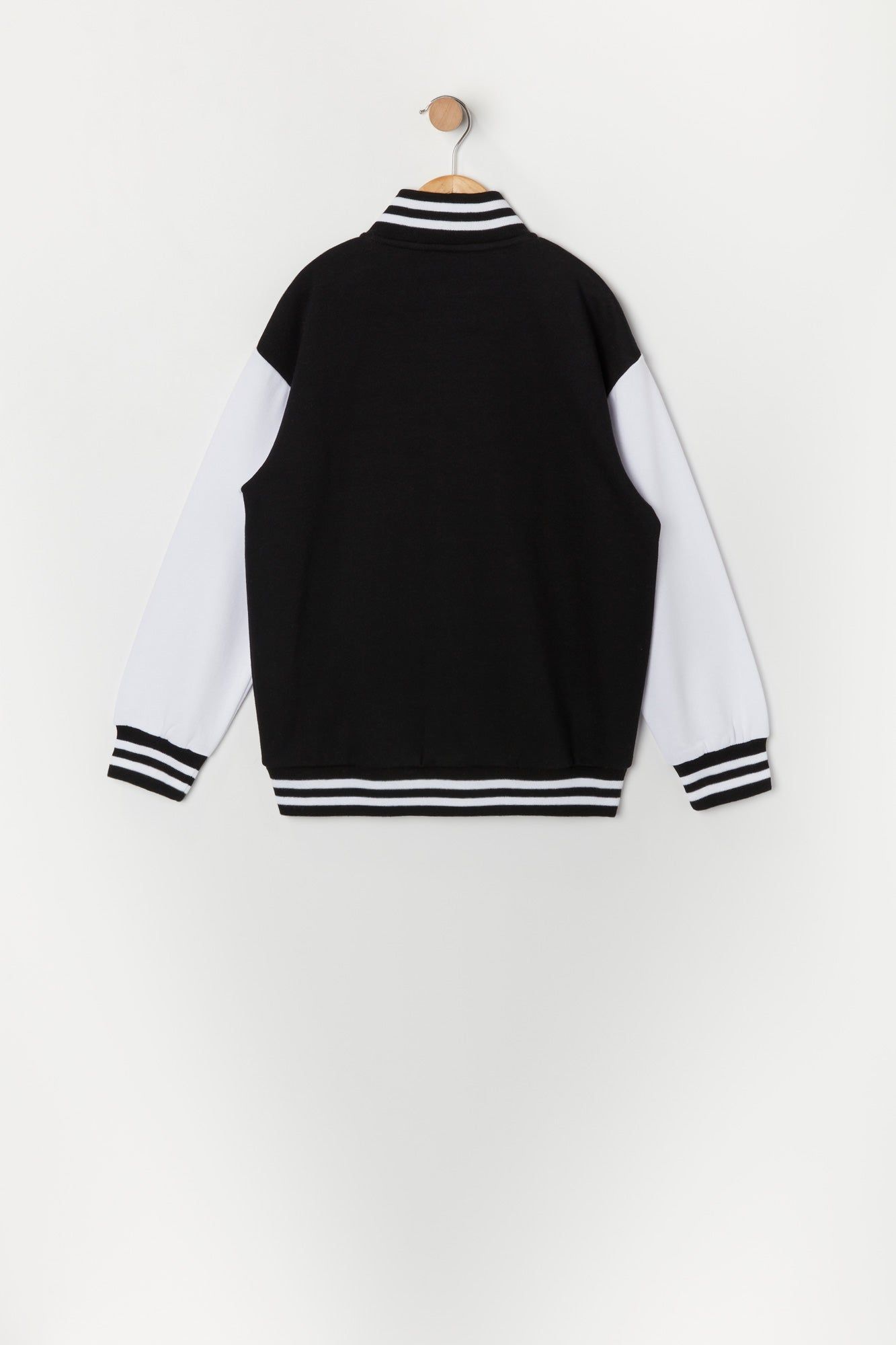 Girls Paris Graphic Fleece Varsity Jacket sold by Urban Planet product image thumbnail 2