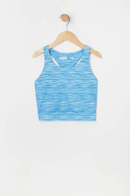 Débardeur Active à dos nageur imprimé bleu pour fille sold by Urban Planet