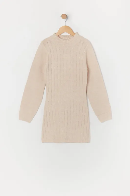 Girls Cable Knit Sweater Dress sold by Urban Planet