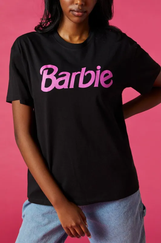 Barbie™  Black Graphic Boyfriend T-Shirt sold by Urban Planet