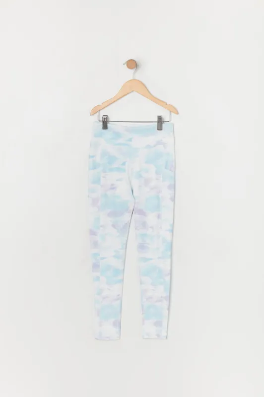 Girls Active Abstract Print Side Pocket Legging sold by Urban Planet