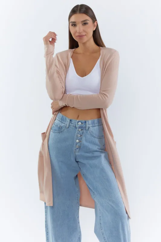 Cardigan maxi à manches longues sold by Urban Planet