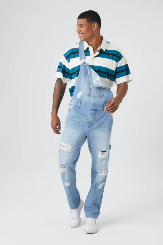 Denim Straight Leg Overall sold by Urban Planet