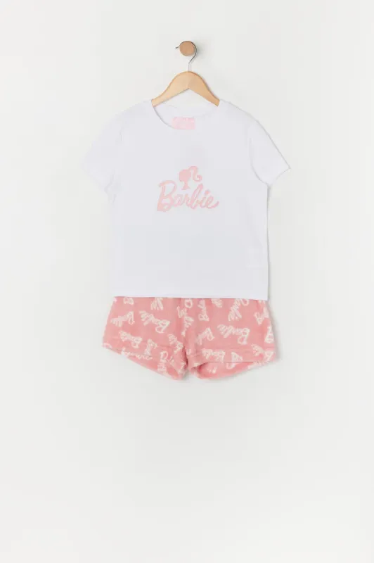 Girls Barbie™ 2 Piece Pajama Set sold by Urban Planet