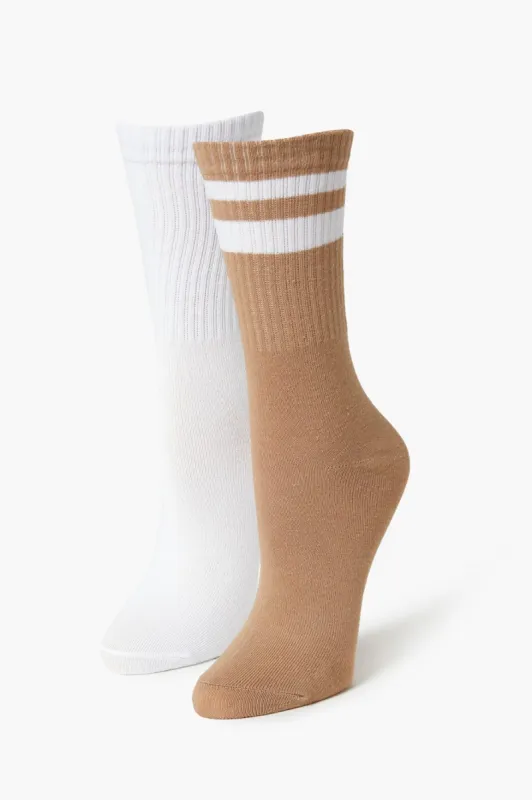 Striped Crew Socks (2 Pack) sold by Urban Planet