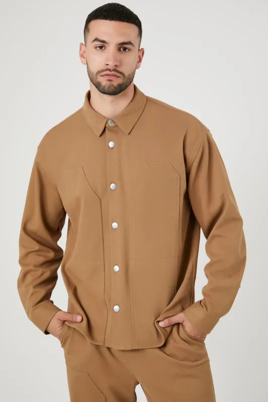 Seamed Button-Up Top sold by Urban Planet