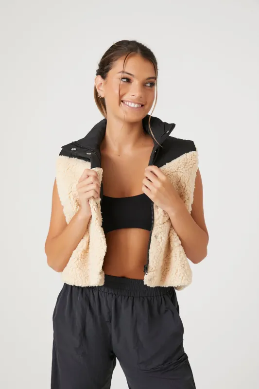 Active Faux-Shearling Vest sold by Urban Planet
