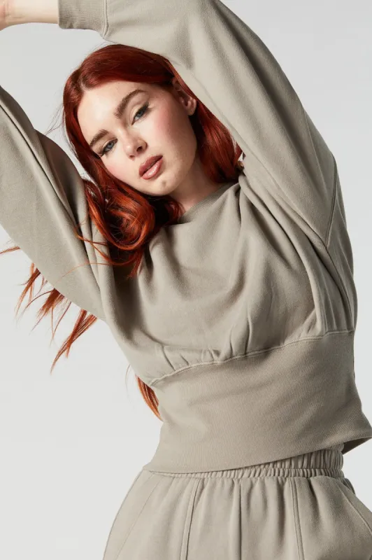 Fleece Crewneck Sweatshirt sold by Urban Planet