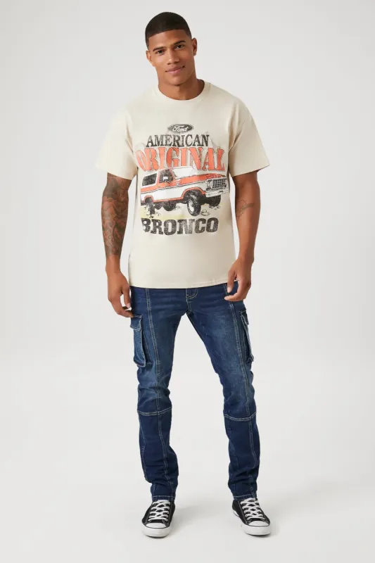 Jean cargo ajusté délavé à la pierre sold by Urban Planet