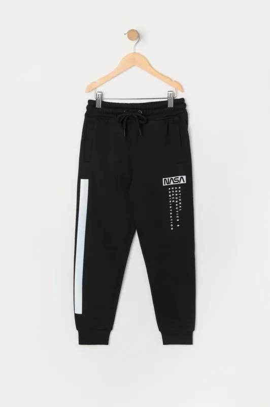 Boys NASA Graphic Fleece Jogger sold by Urban Planet