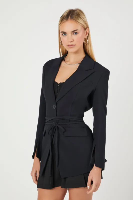 Belted Cut-Out Blazer sold by Urban Planet