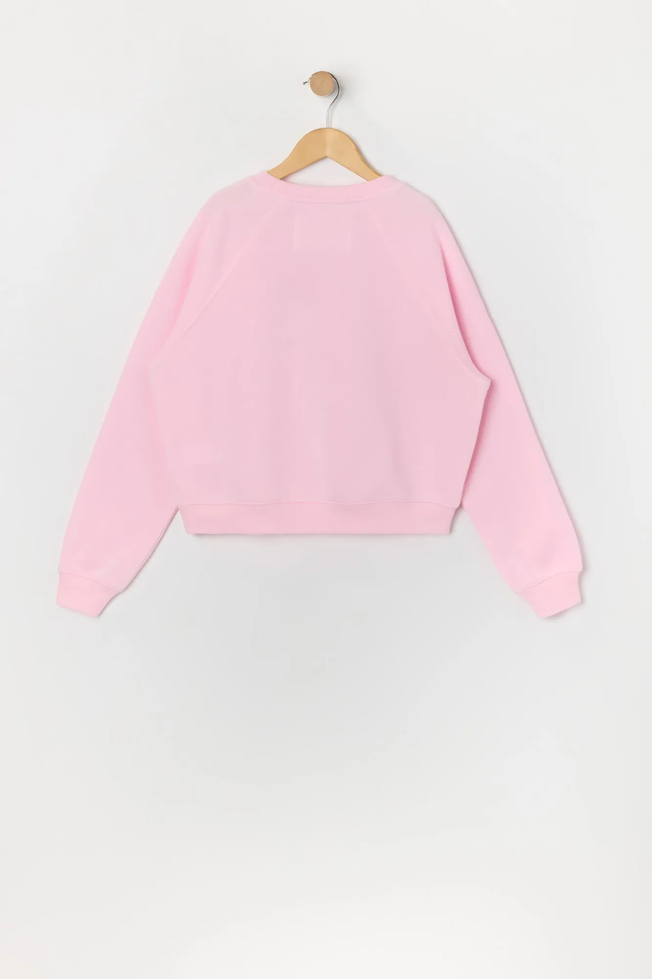 Ensemble avec chandail et short à motif brodé LA en sergé pour fille sold by Urban Planet product image thumbnail 3