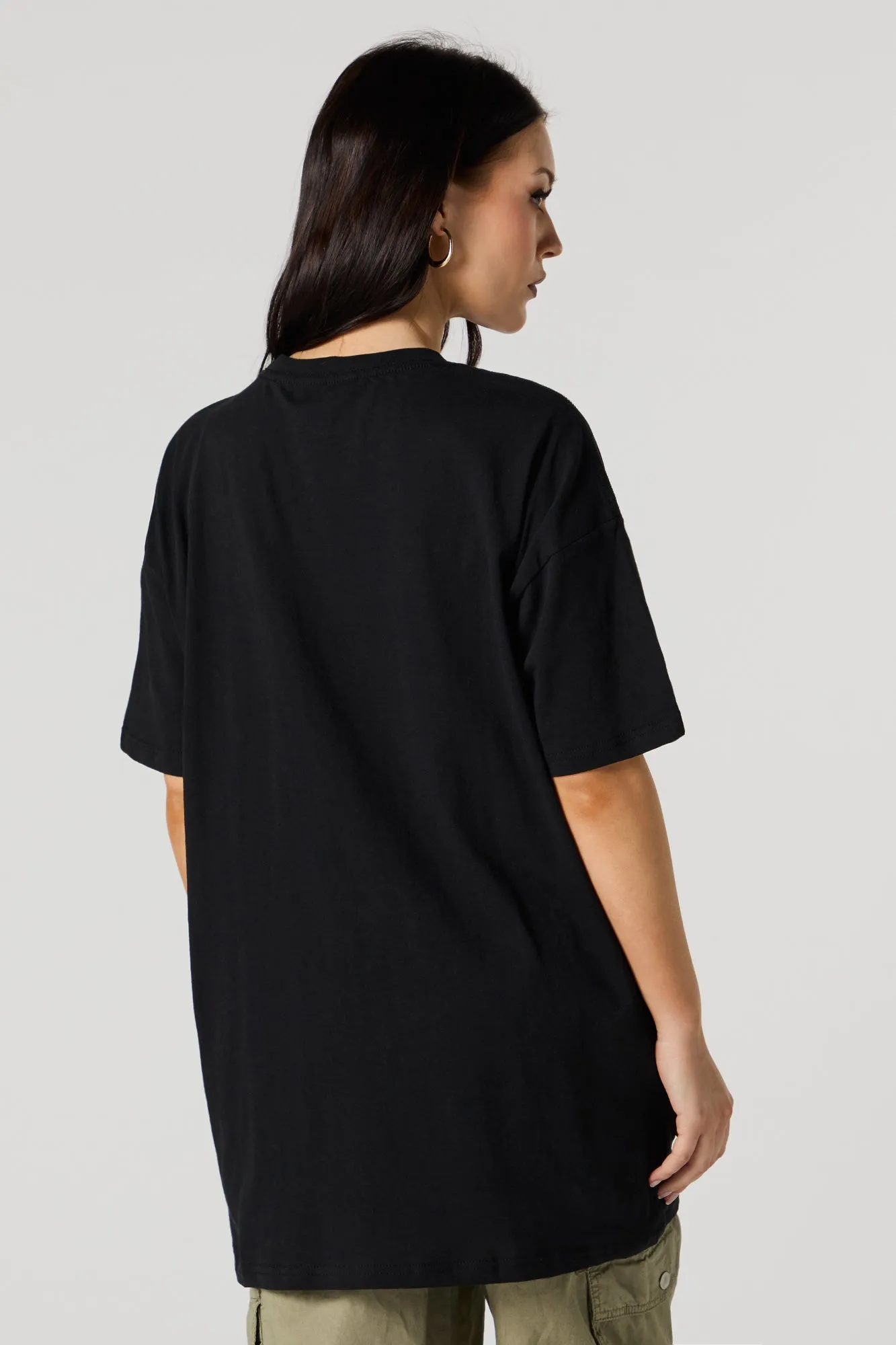 Metallica Ride the Lightning Graphic Boyfriend T-Shirt sold by Urban Planet product image thumbnail 4