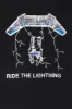 Metallica Ride the Lightning Graphic Boyfriend T-Shirt sold by Urban Planet