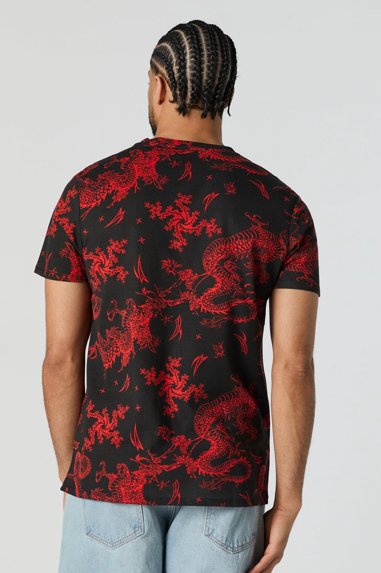 Dragon Print T-Shirt sold by Urban Planet product image thumbnail 2
