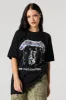 Metallica Ride the Lightning Graphic Boyfriend T-Shirt sold by Urban Planet