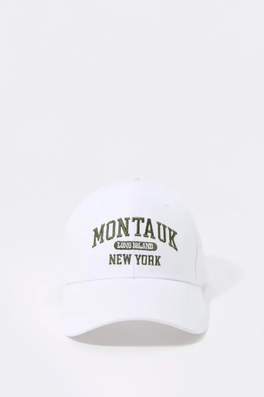 Casquette de baseball avec motif brodé Montauk sold by Urban Planet