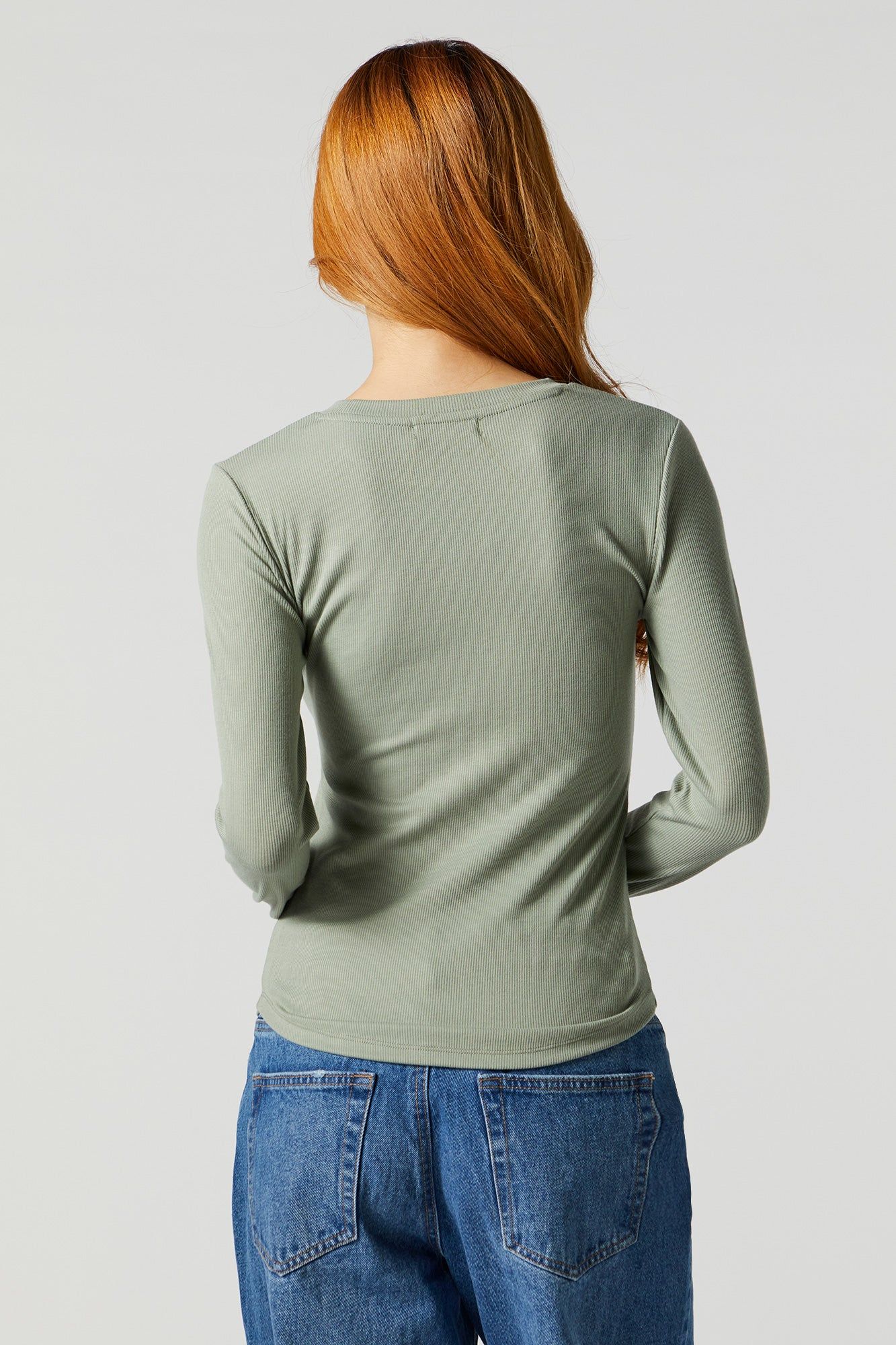 Basic Ribbed Long Sleeve Top sold by Urban Planet product image thumbnail 2