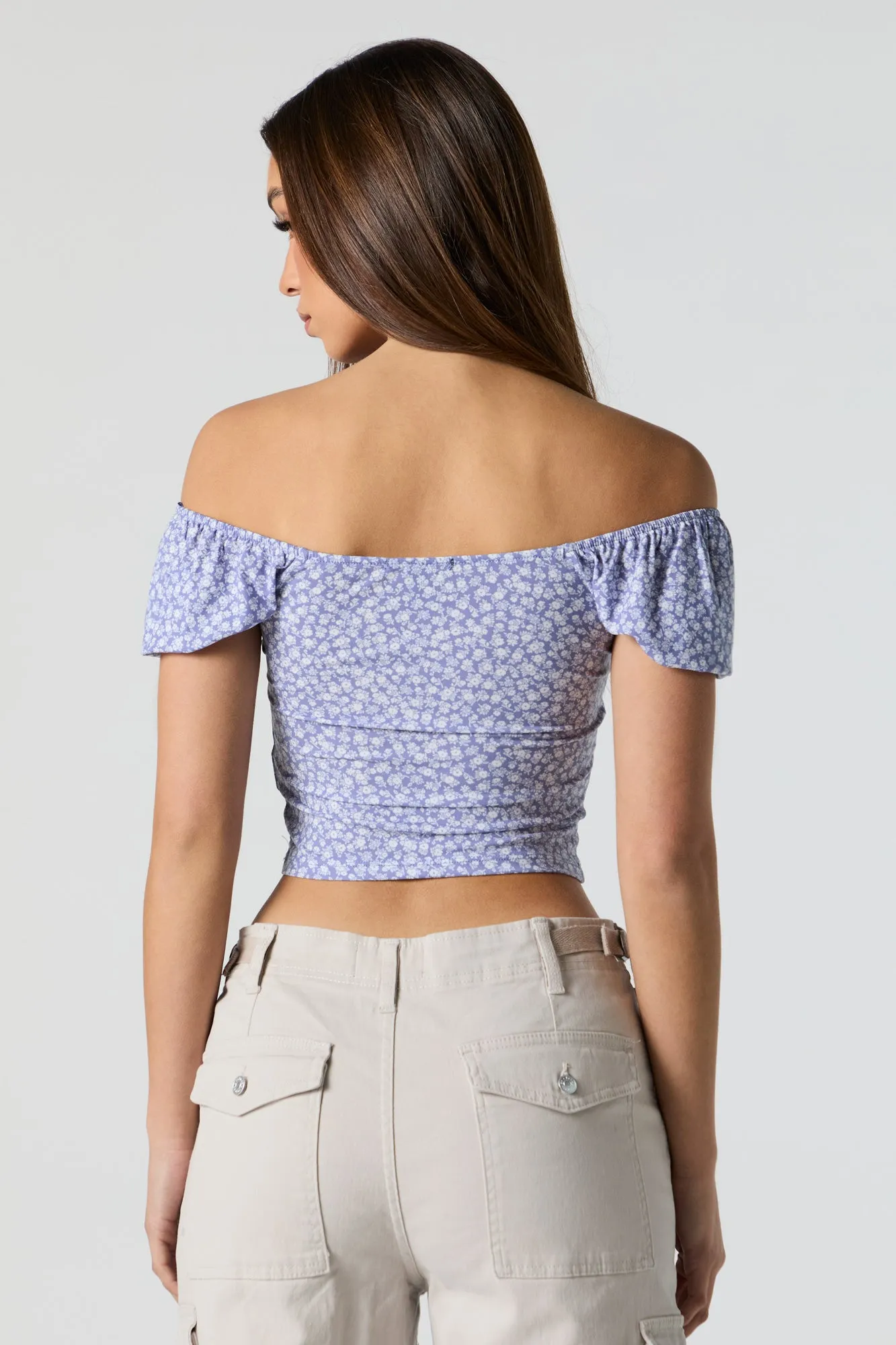Floral Print Milkmaid Top sold by Urban Planet product image thumbnail 2