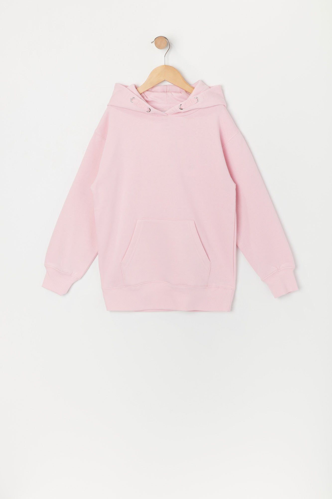 Girls Solid Fleece Pullover Hoodie sold by Urban Planet product image thumbnail 11