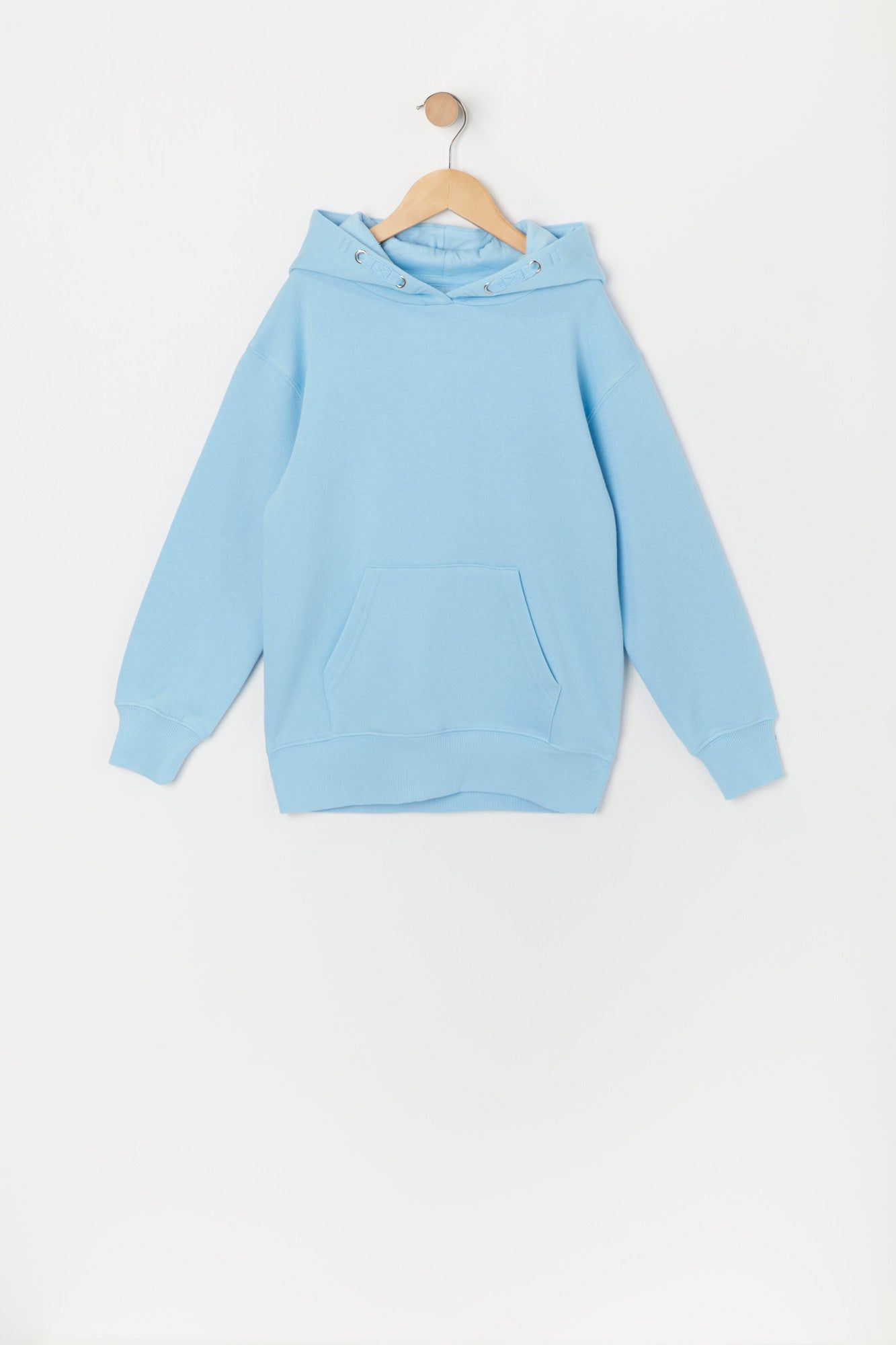 Girls Solid Fleece Pullover Hoodie sold by Urban Planet product image thumbnail 9