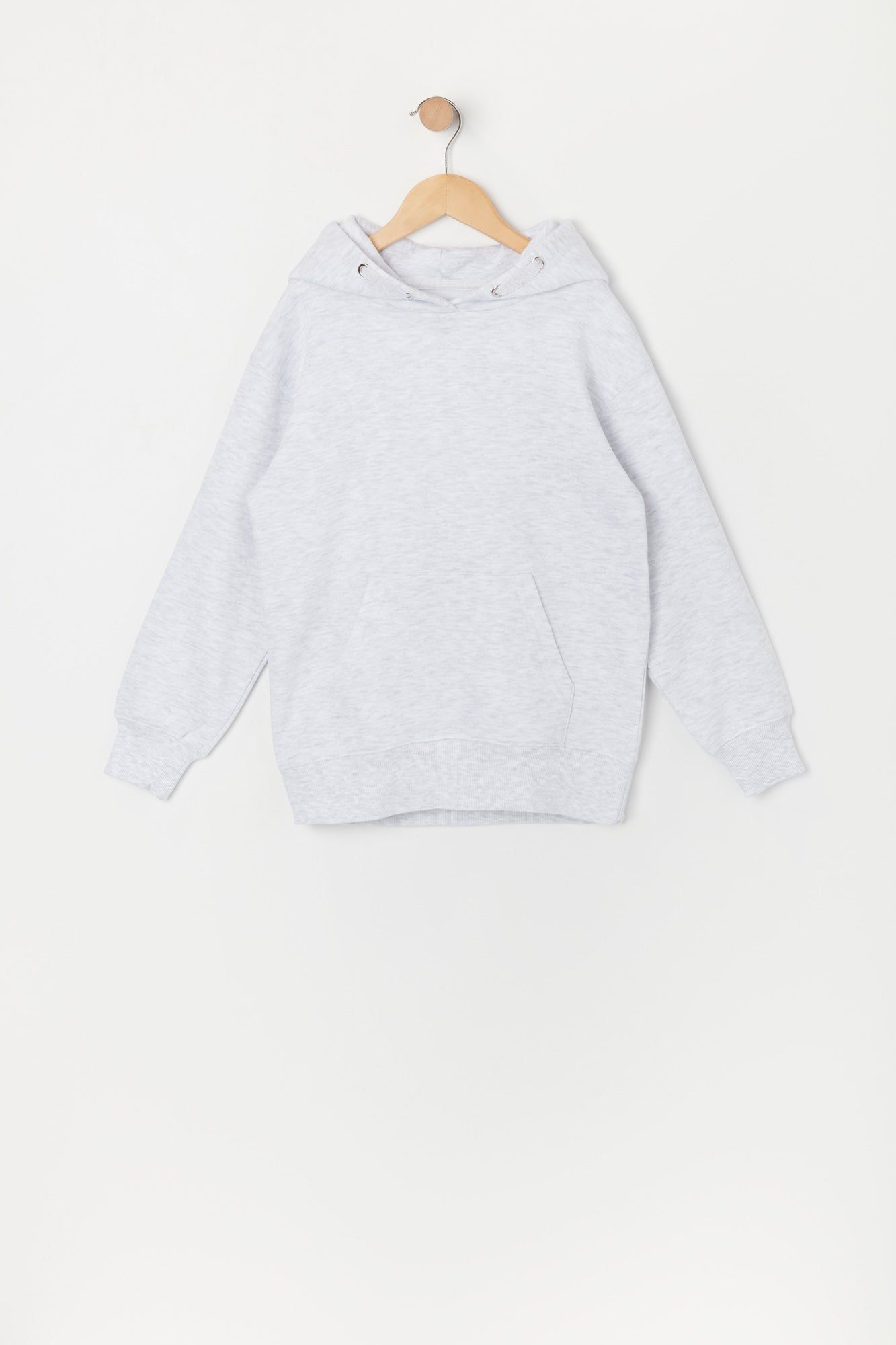 Girls Solid Fleece Pullover Hoodie sold by Urban Planet product image thumbnail 3