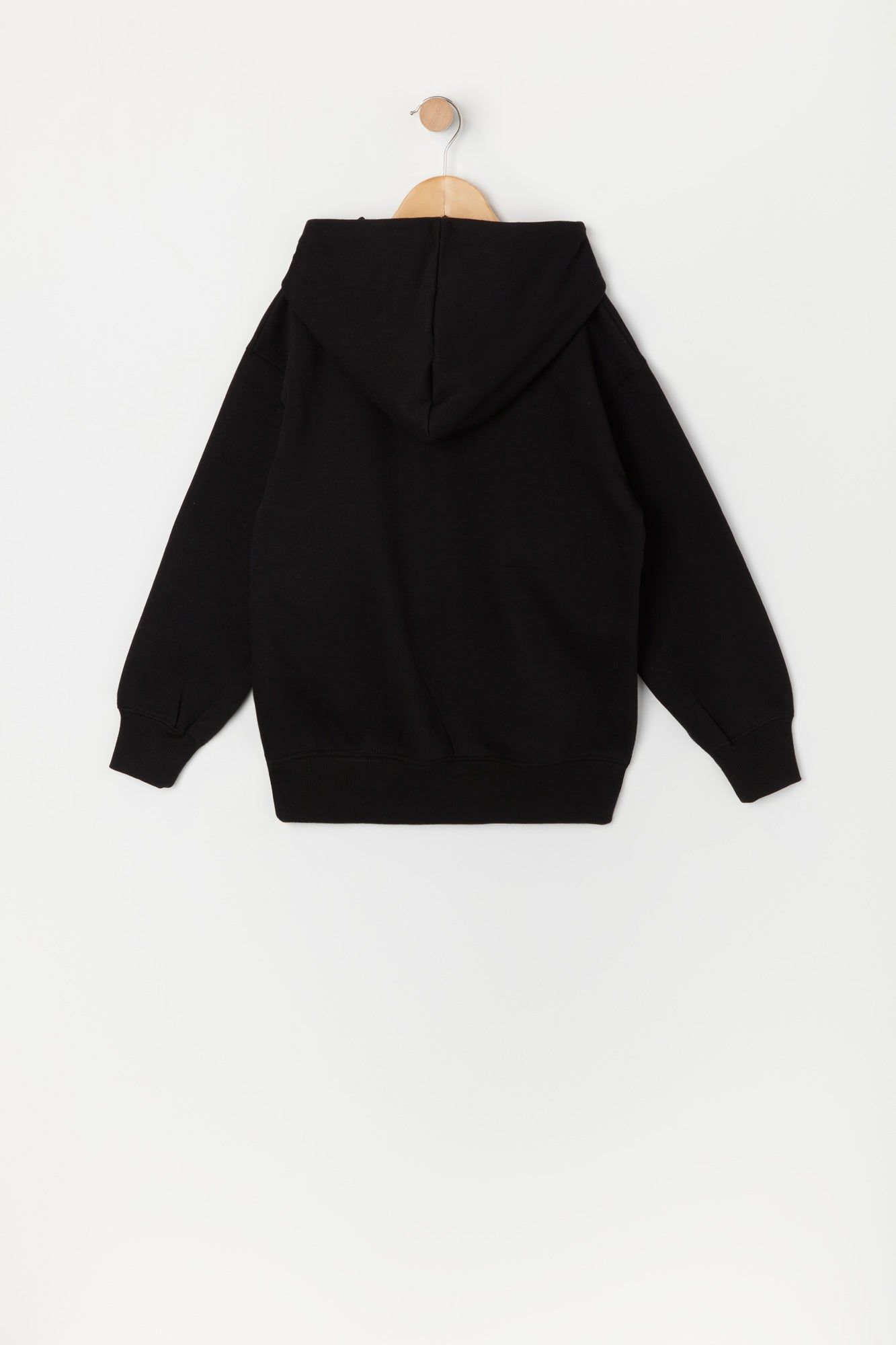 Girls Solid Fleece Pullover Hoodie sold by Urban Planet product image thumbnail 2