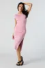 Robe midi profilée à dos ouvert avec fente sold by Urban Planet