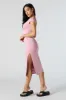 Robe midi profilée à dos ouvert avec fente sold by Urban Planet