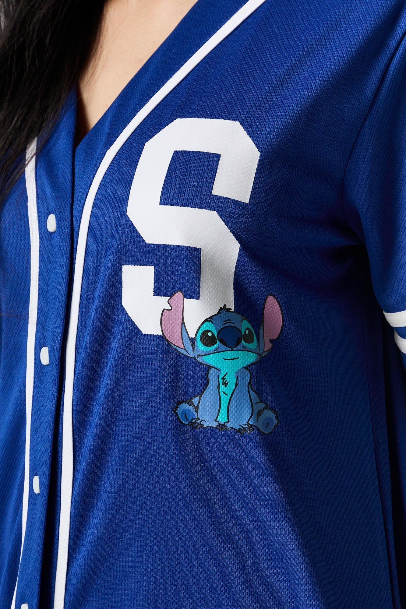 Ohana Graphic Mesh Baseball Jersey sold by Urban Planet product image thumbnail 3
