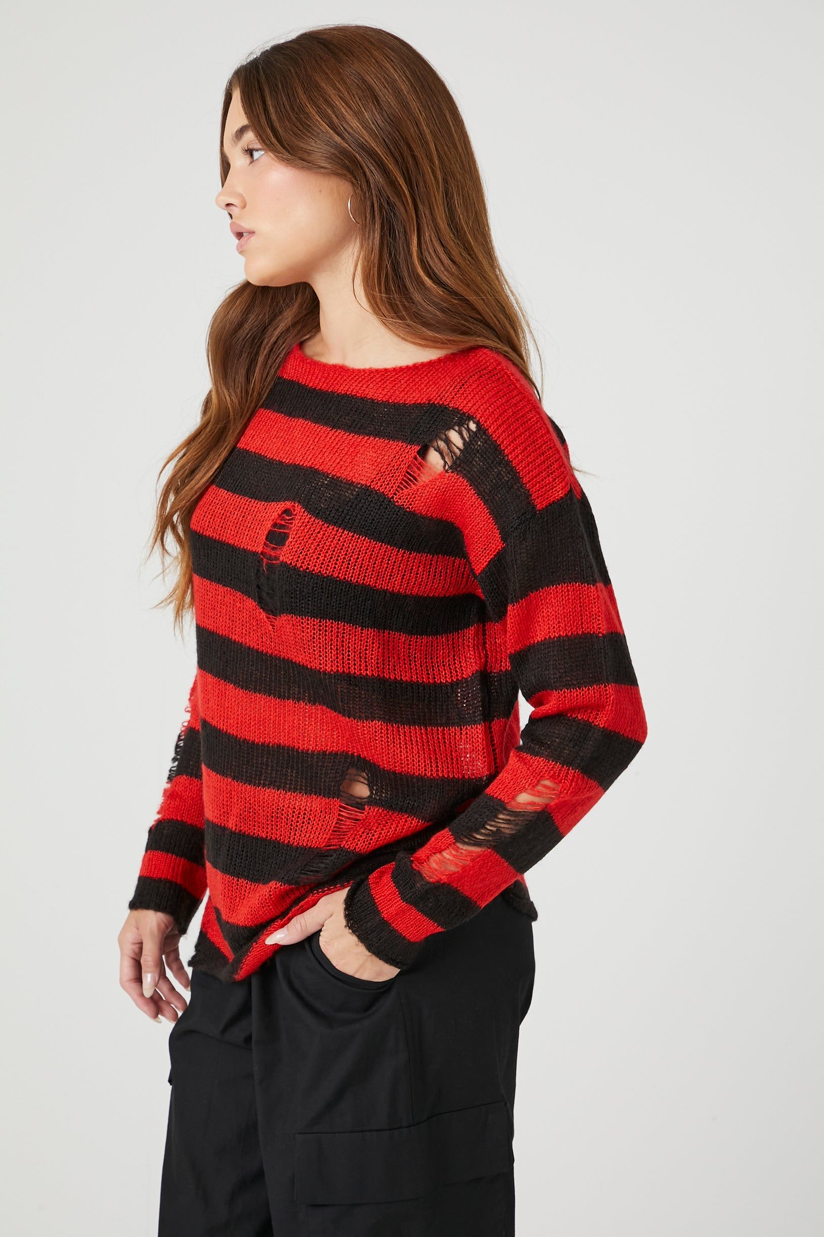 Distressed Striped Sweater sold by Urban Planet product image thumbnail 3