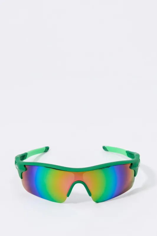 Soft Touch Sport Shield Sunglasses sold by Urban Planet